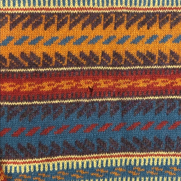 Vintage 90s Vibrant Knit Wool Sweater - Picture 9 of 10